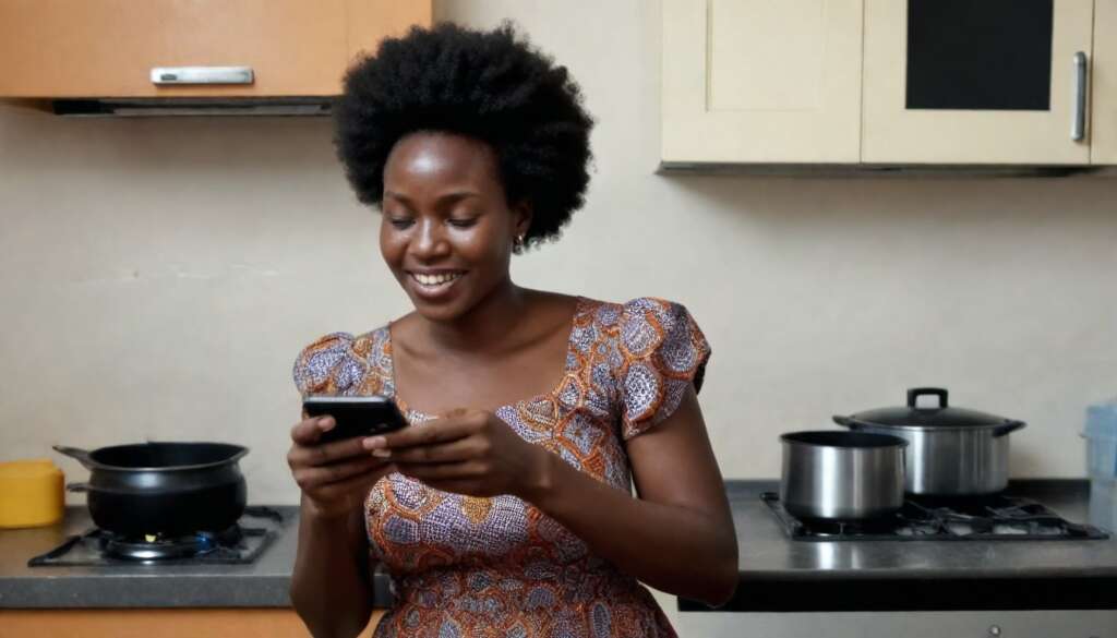 femme telephone alpha plus gaz